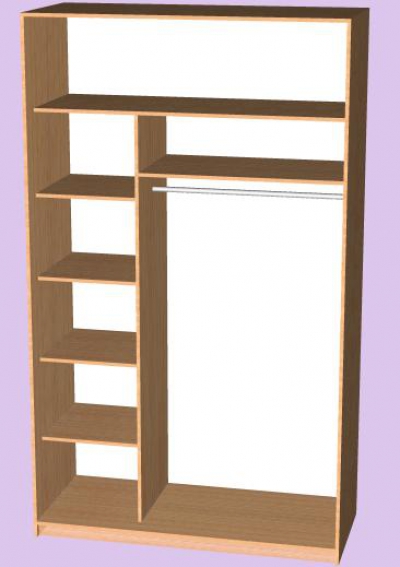 Шкаф-купе стандартный 1400х450х2370